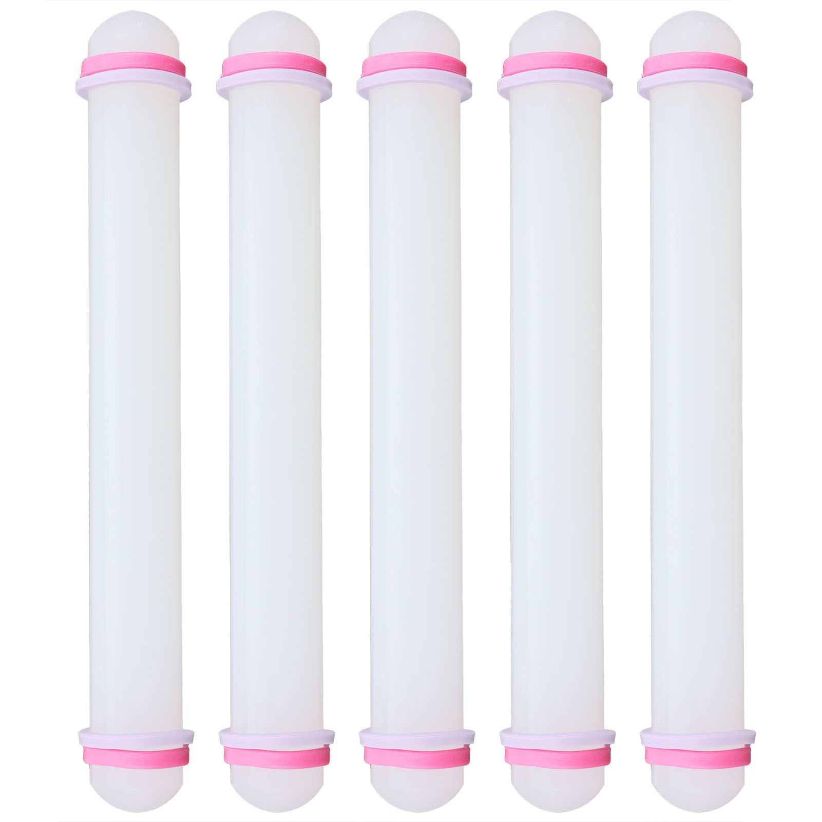 5Pcs NonStick Rolling Pin Food Grade Soft Pottery Clay Roller Baking Tool for view 6