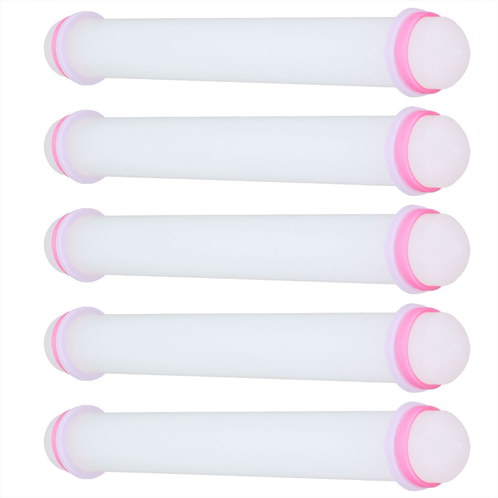 5Pcs NonStick Rolling Pin Food Grade Soft Pottery Clay Roller Baking Tool for view 8