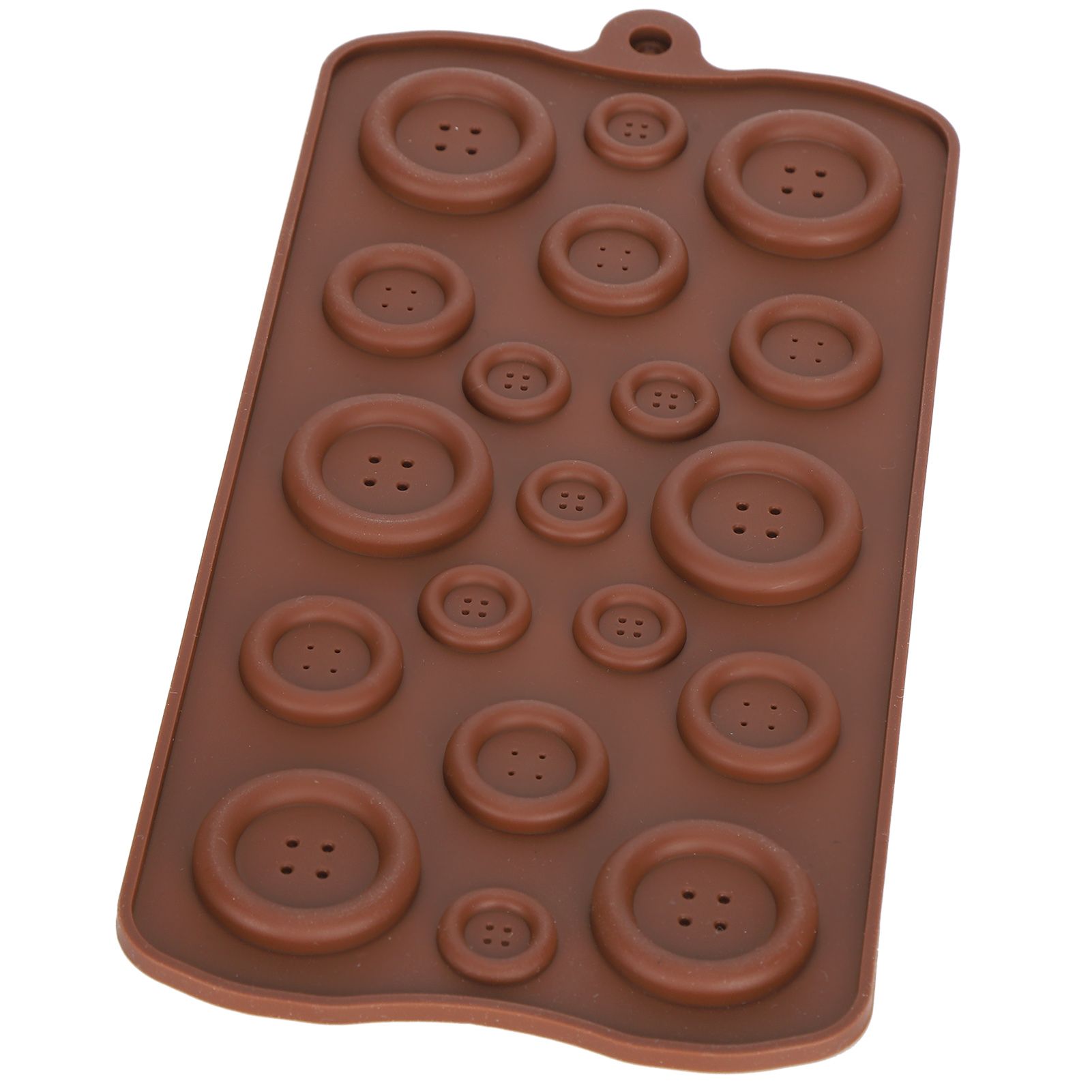 Chocolate Mold Tray ButtonShape Mold DIY Fondant Pastries Candy Making Baking view 6