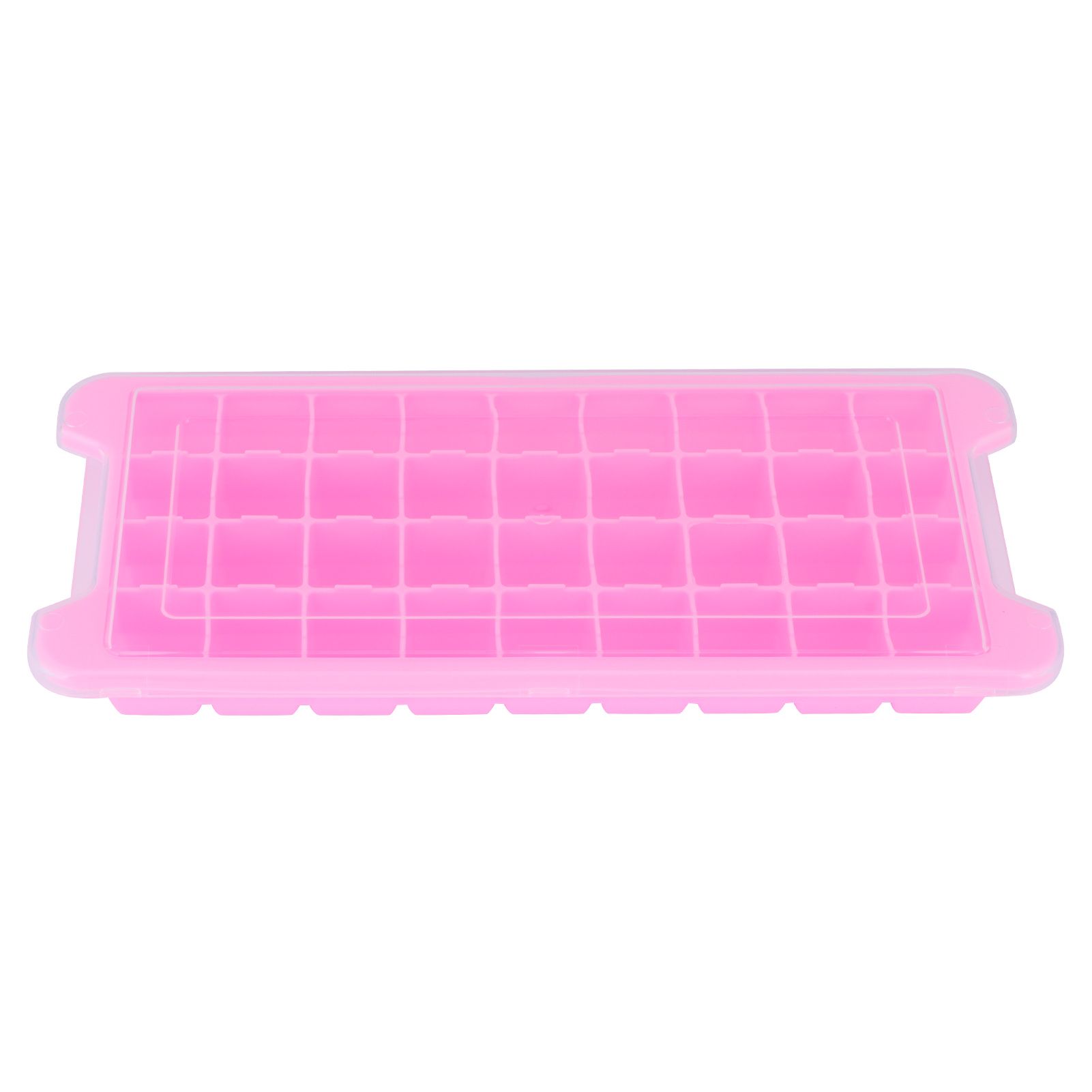 36‑Grid Ice Cubes Tray with Lid Stackable Silicone Sealing Ice Mold Kitchen view 2