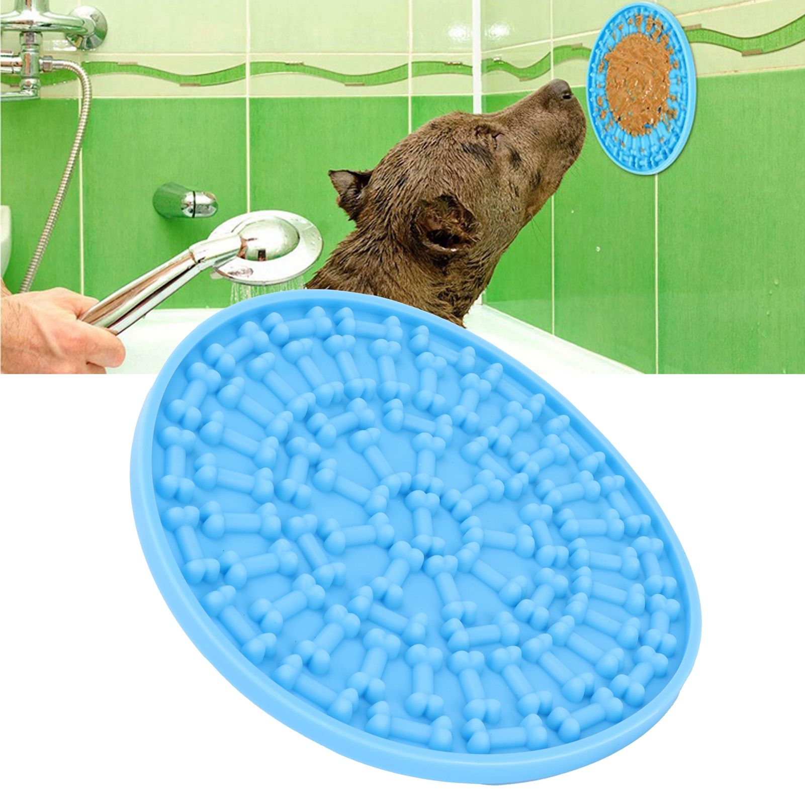 Dog Feeding Pad Silicone Dog Feeding Mat with Suction Cup Pet Supplies for view 11