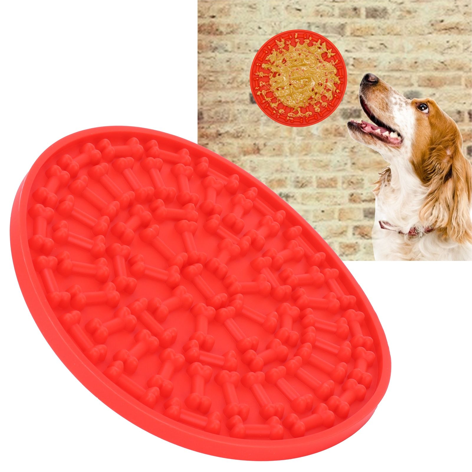 Dog Feeding Pad Silicone Dog Feeding Mat with Suction Cup Pet Supplies for view 12