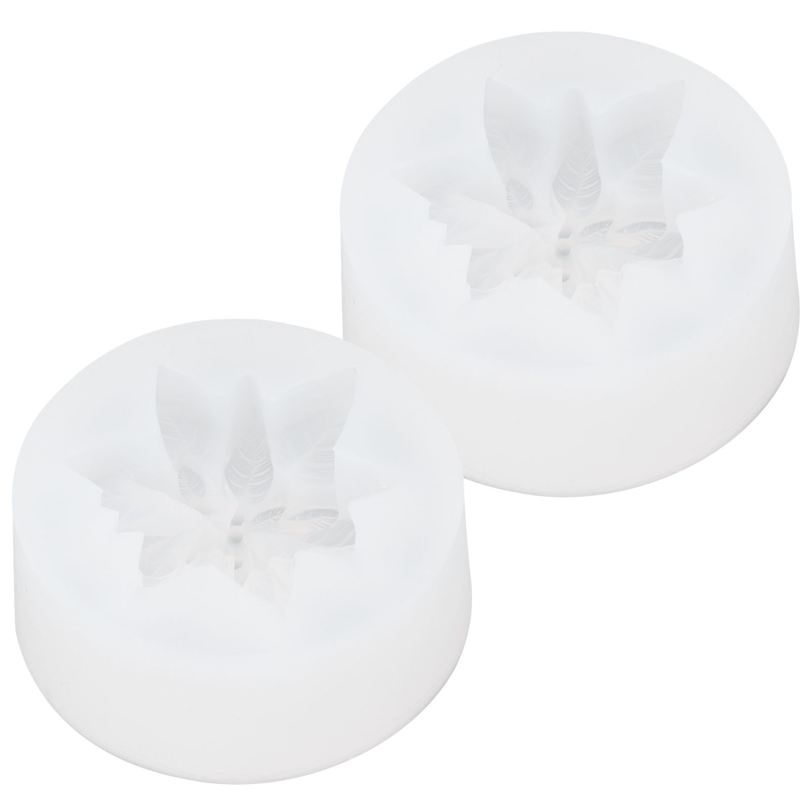 2PCS Flower Silicone Mold DIY Aromatherapy Candle Plaster Chocolate Cake Soap Mold view 3