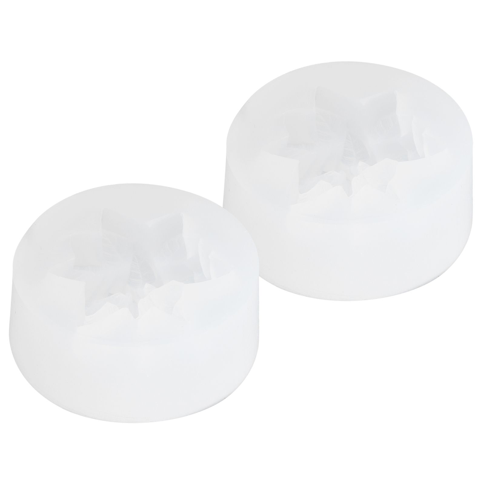 2PCS Flower Silicone Mold DIY Aromatherapy Candle Plaster Chocolate Cake Soap Mold view 4