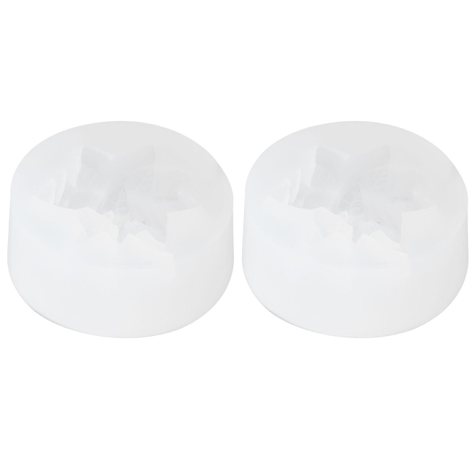 2PCS Flower Silicone Mold DIY Aromatherapy Candle Plaster Chocolate Cake Soap Mold view 5