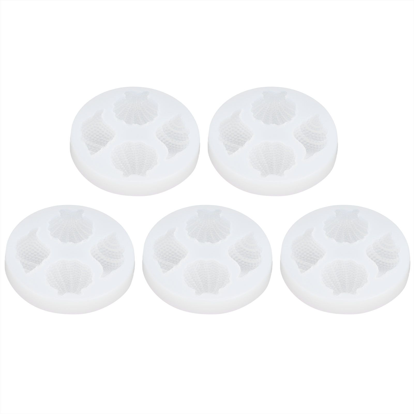 5PCS Silicone Mold Shell Conch Mirror Epoxy DIY Crafts Decoration Mold for view 5