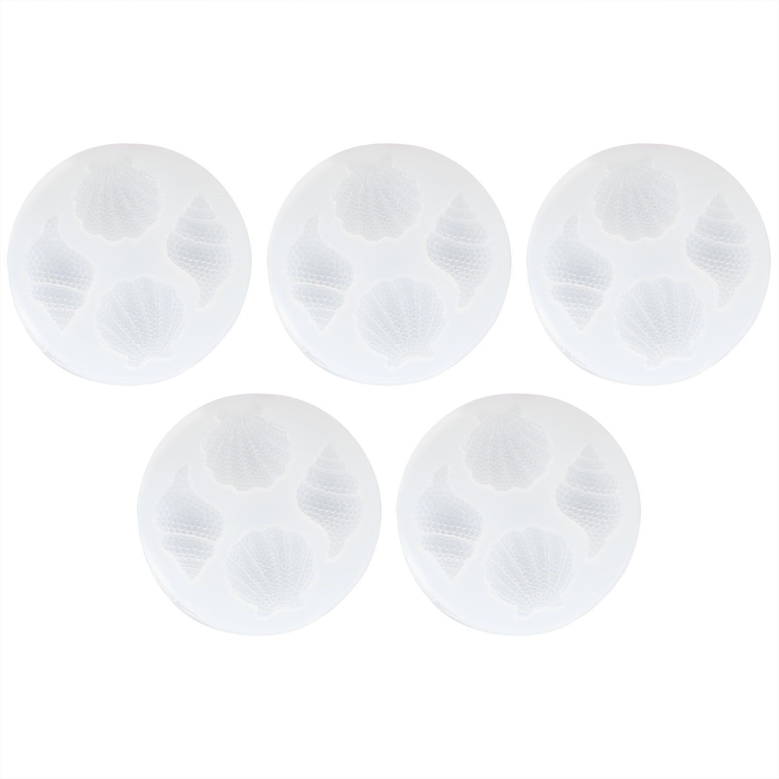 5PCS Silicone Mold Shell Conch Mirror Epoxy DIY Crafts Decoration Mold for view 10