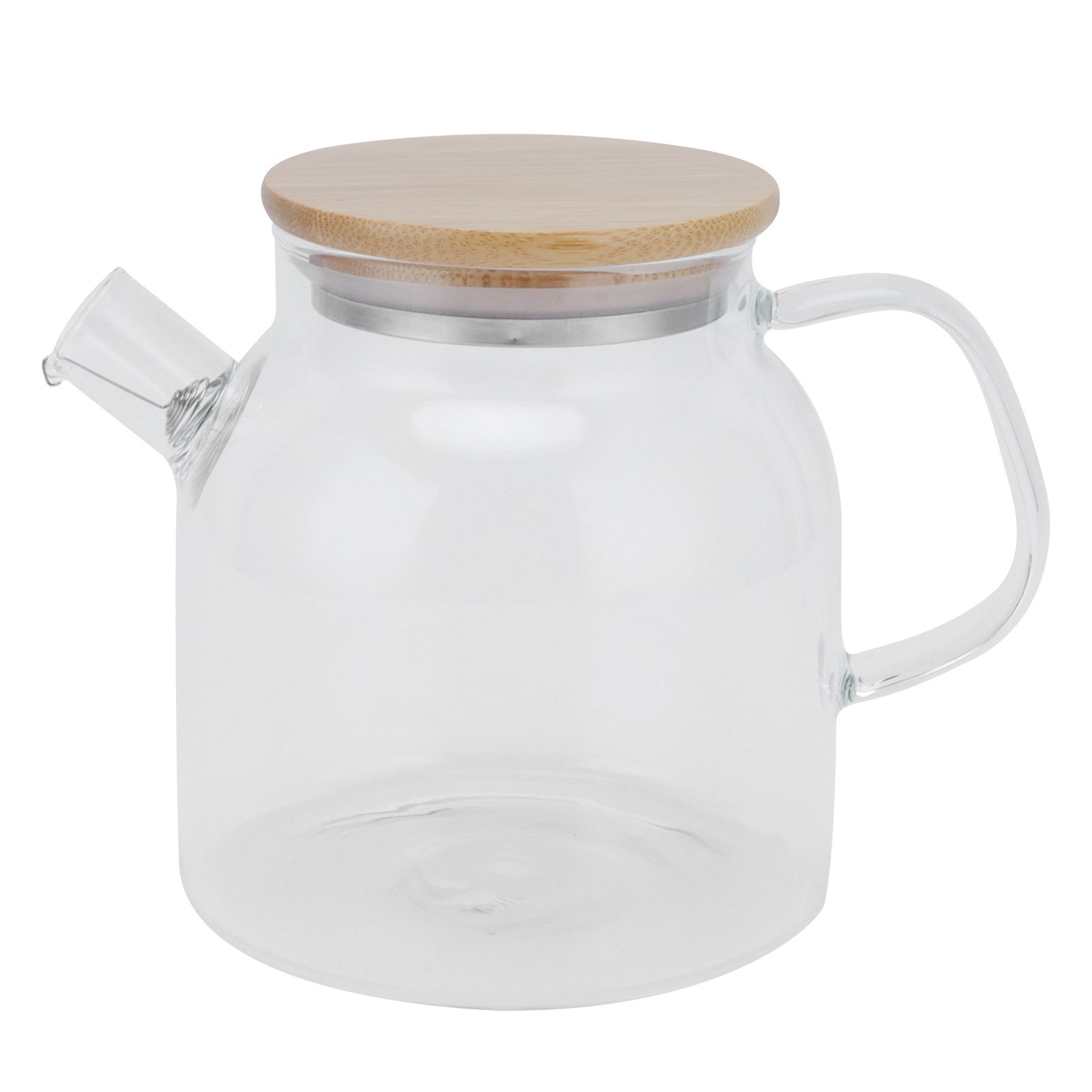 Transparent Glass Tea Pot 600ml Large Capacity Heat Resistant Water Kettle for view 2