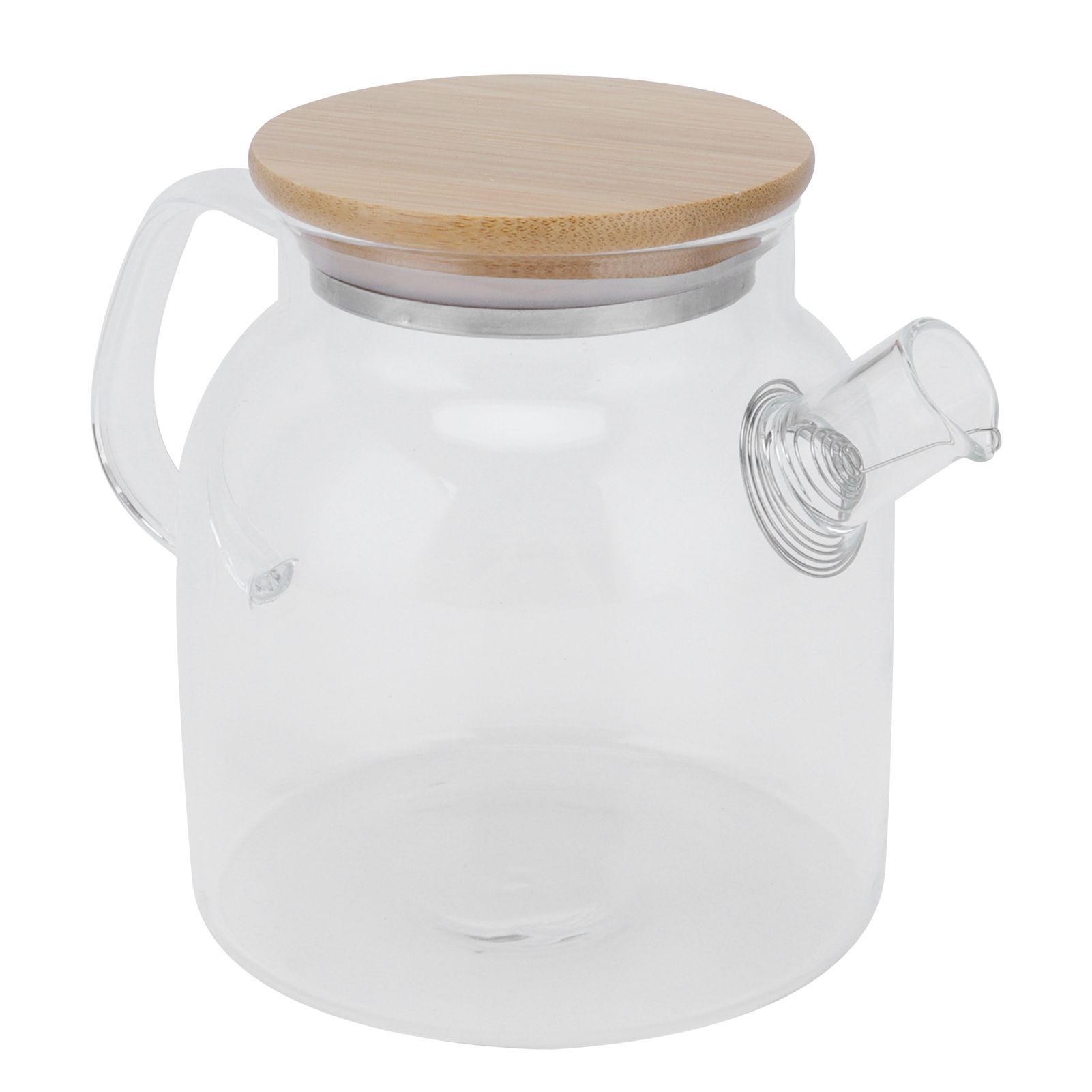 Transparent Glass Tea Pot 600ml Large Capacity Heat Resistant Water Kettle for view 3