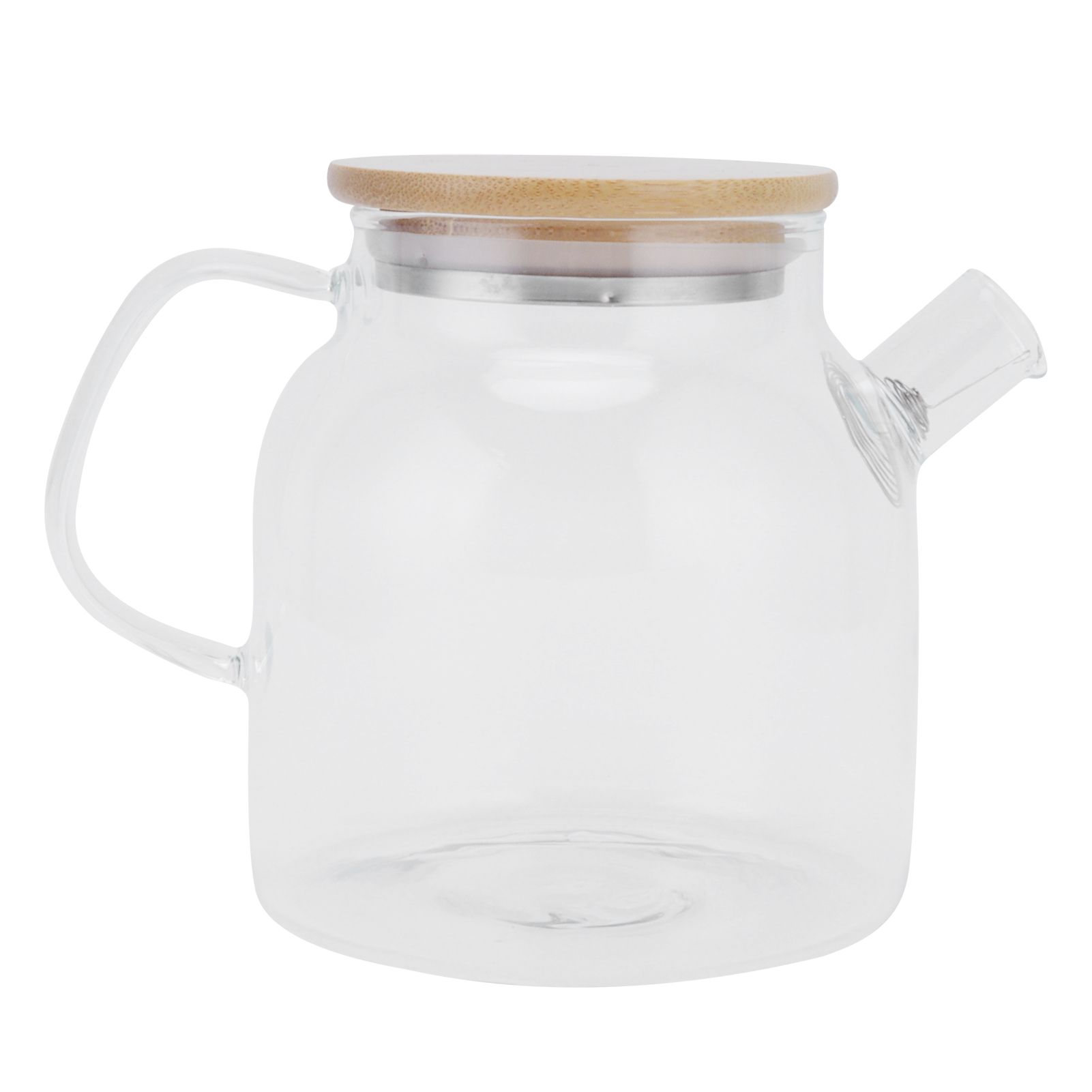 Transparent Glass Tea Pot 600ml Large Capacity Heat Resistant Water Kettle for view 4