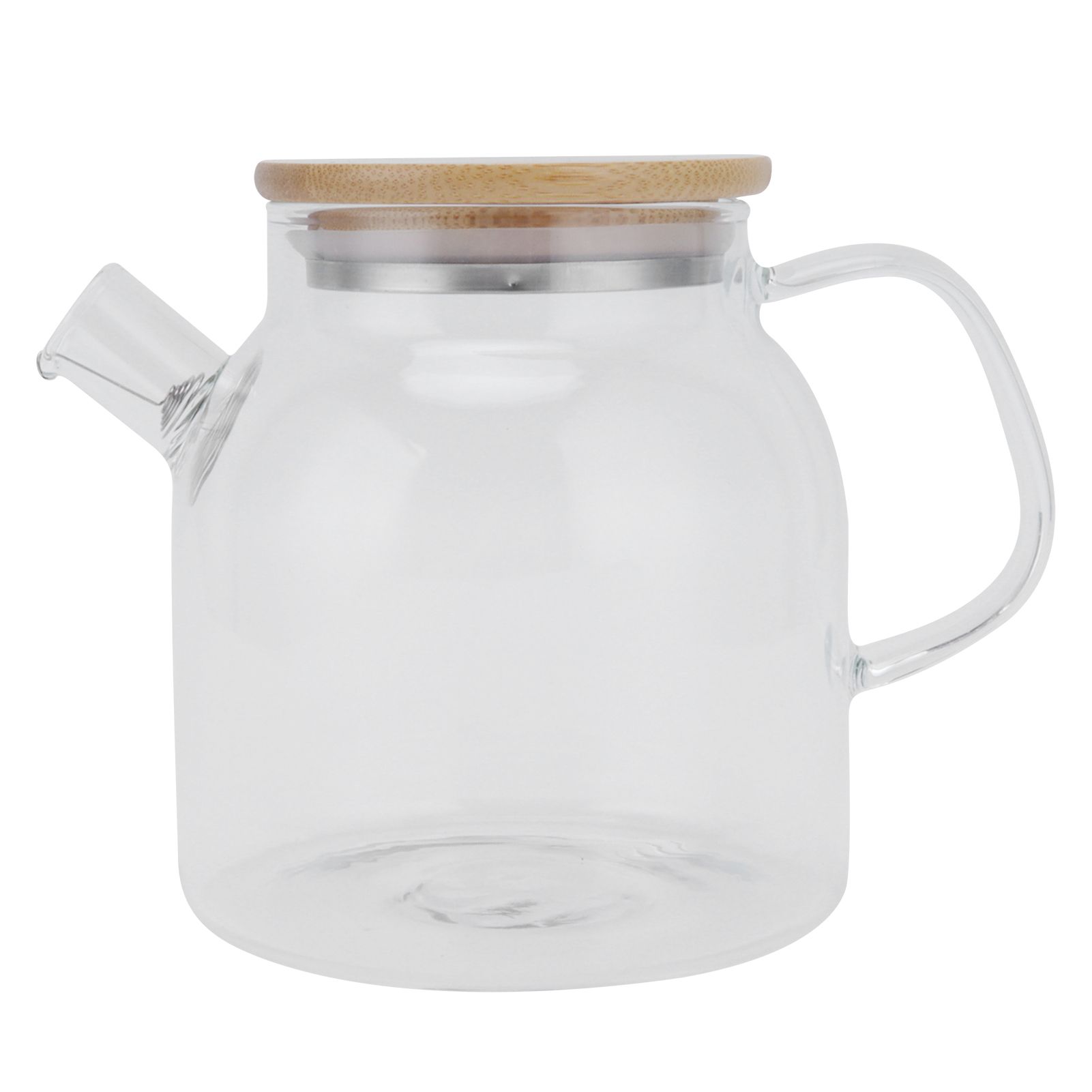 Transparent Glass Tea Pot 600ml Large Capacity Heat Resistant Water Kettle for view 9