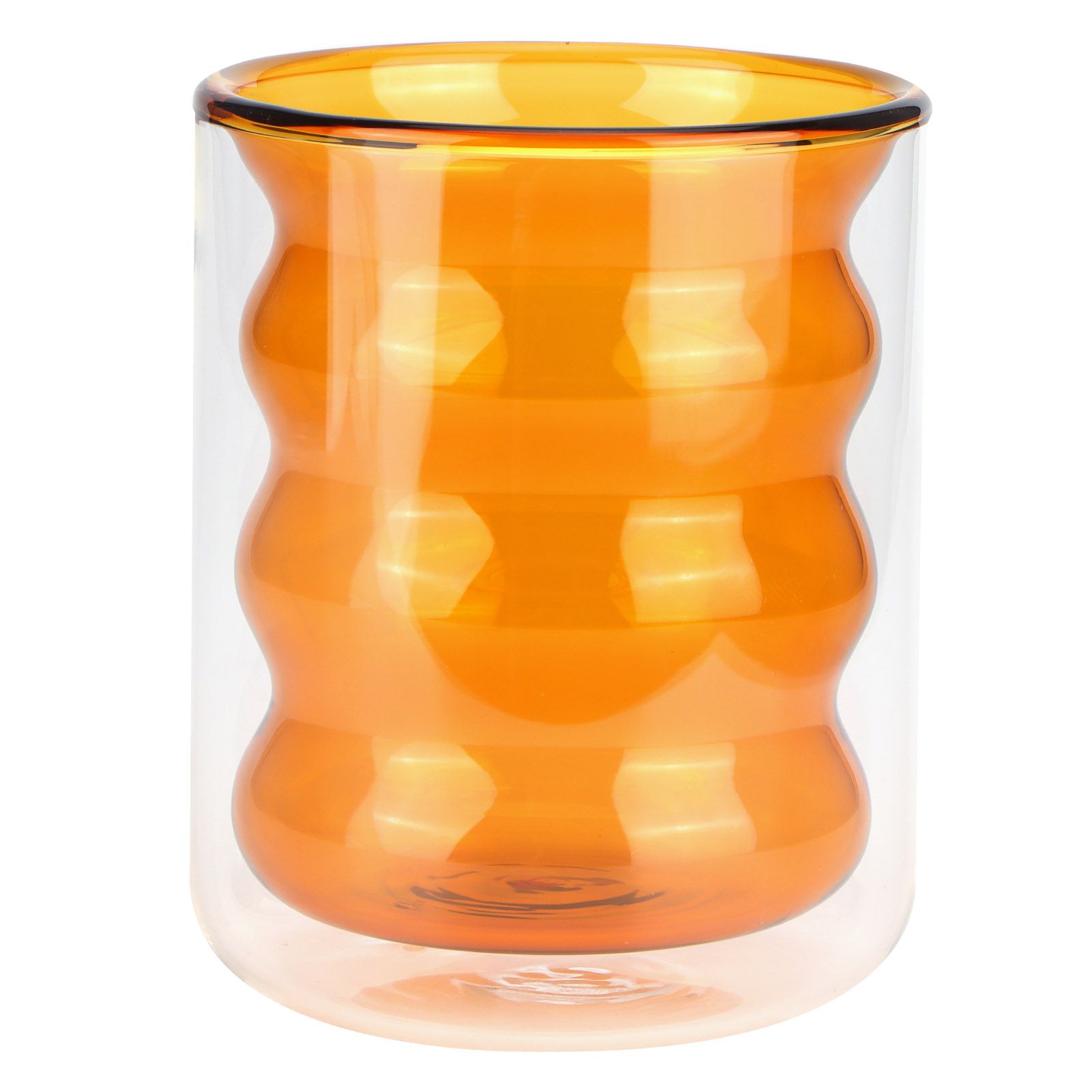 200ml DoubleLayer Glass Mug HeatResistant 3 Dimensional Spiral Cup for Office view 2