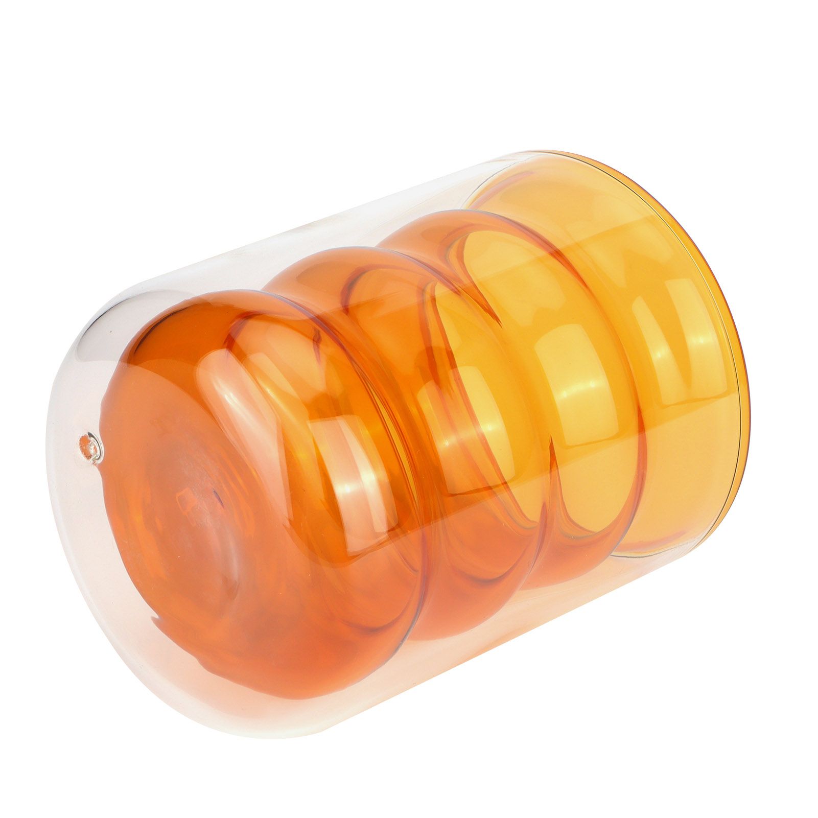 200ml DoubleLayer Glass Mug HeatResistant 3 Dimensional Spiral Cup for Office view 3