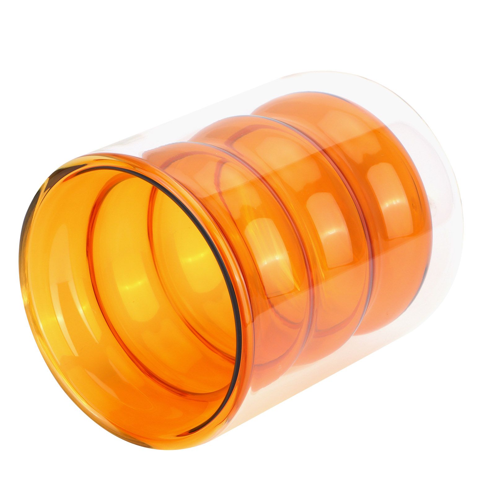 200ml DoubleLayer Glass Mug HeatResistant 3 Dimensional Spiral Cup for Office view 5