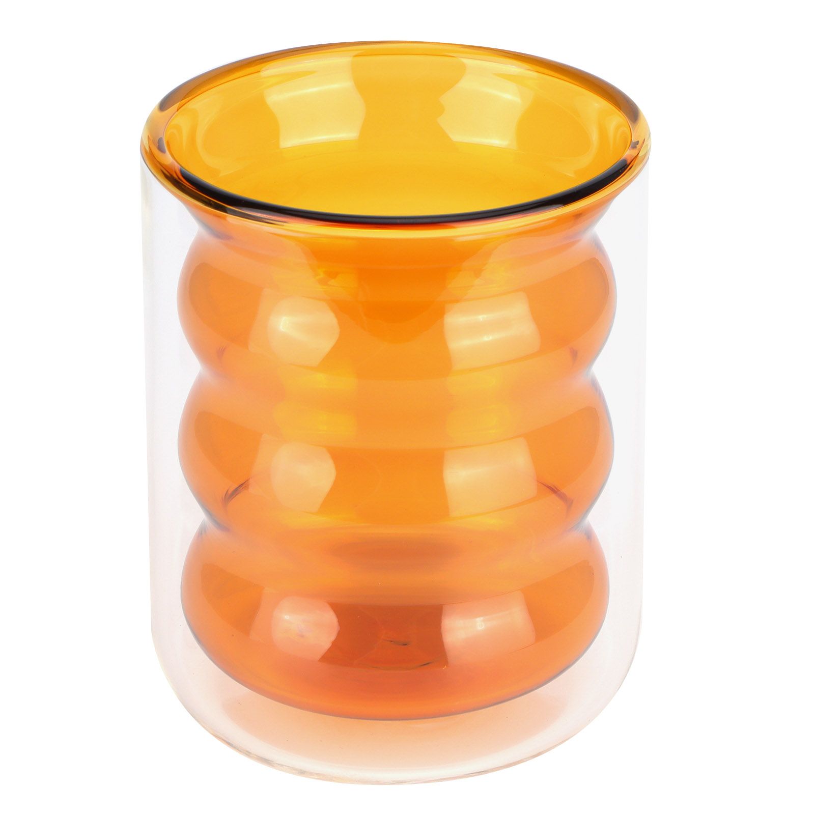 200ml DoubleLayer Glass Mug HeatResistant 3 Dimensional Spiral Cup for Office view 7