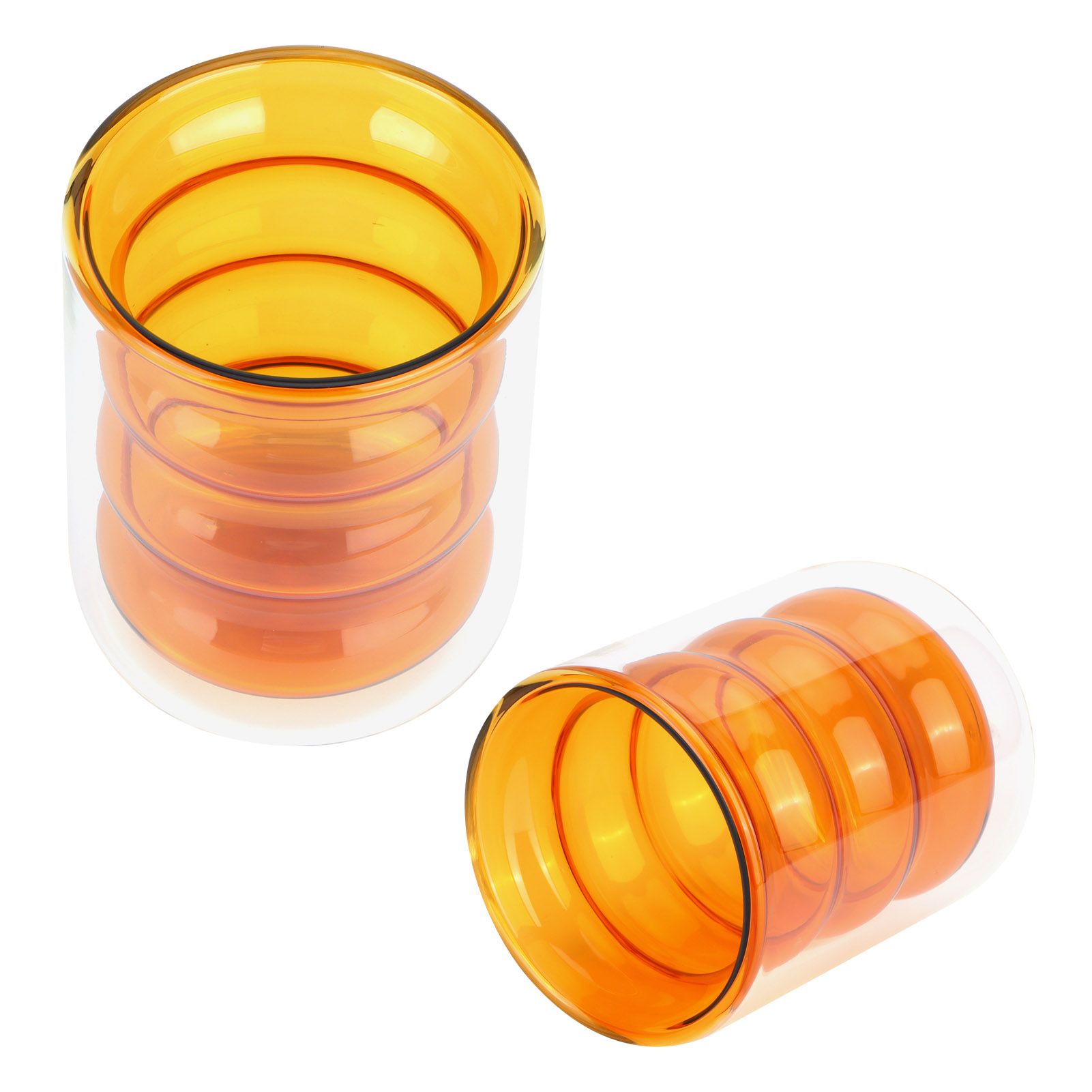 200ml DoubleLayer Glass Mug HeatResistant 3 Dimensional Spiral Cup for Office view 10