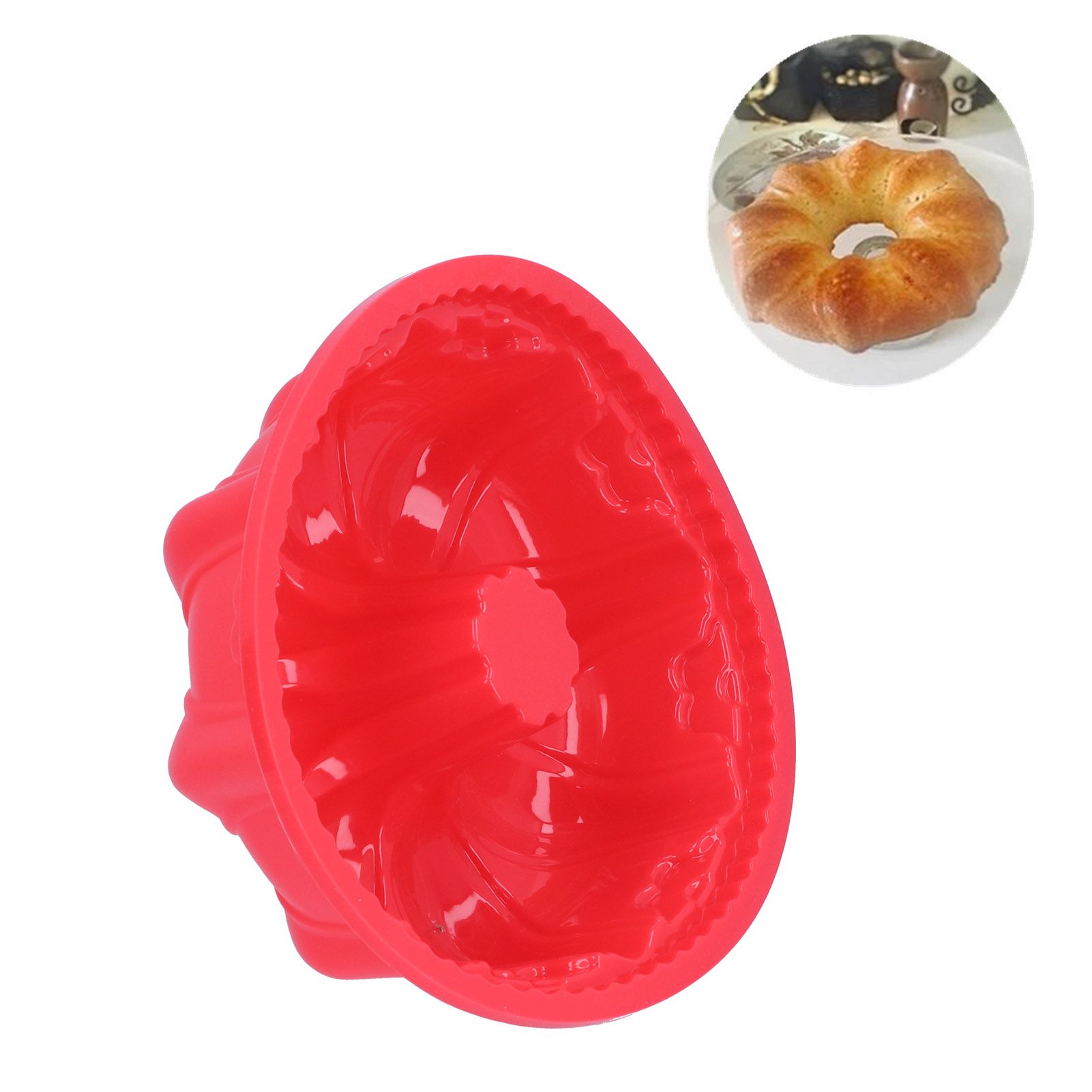3 Dimensional Big Pumpkin Shape Baking Pan DIY Silicone Cake Mold Soap Mould view 11