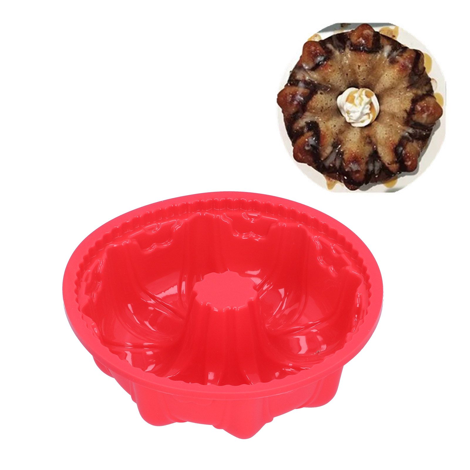 3 Dimensional Big Pumpkin Shape Baking Pan DIY Silicone Cake Mold Soap Mould view 12