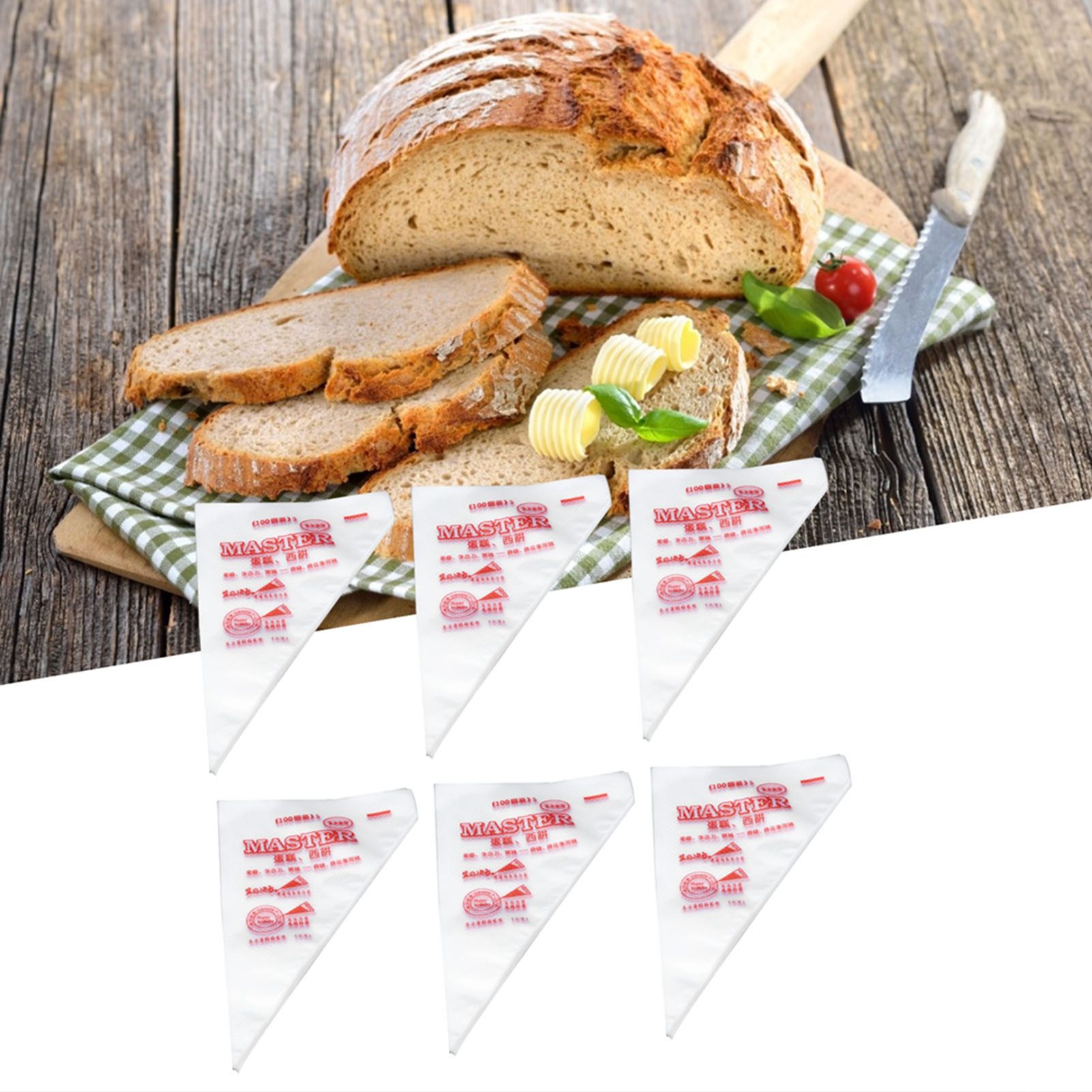1000PCS Disposable Pastry Piping Bags Icing Fondant Cake Cream Bag Cake view 12