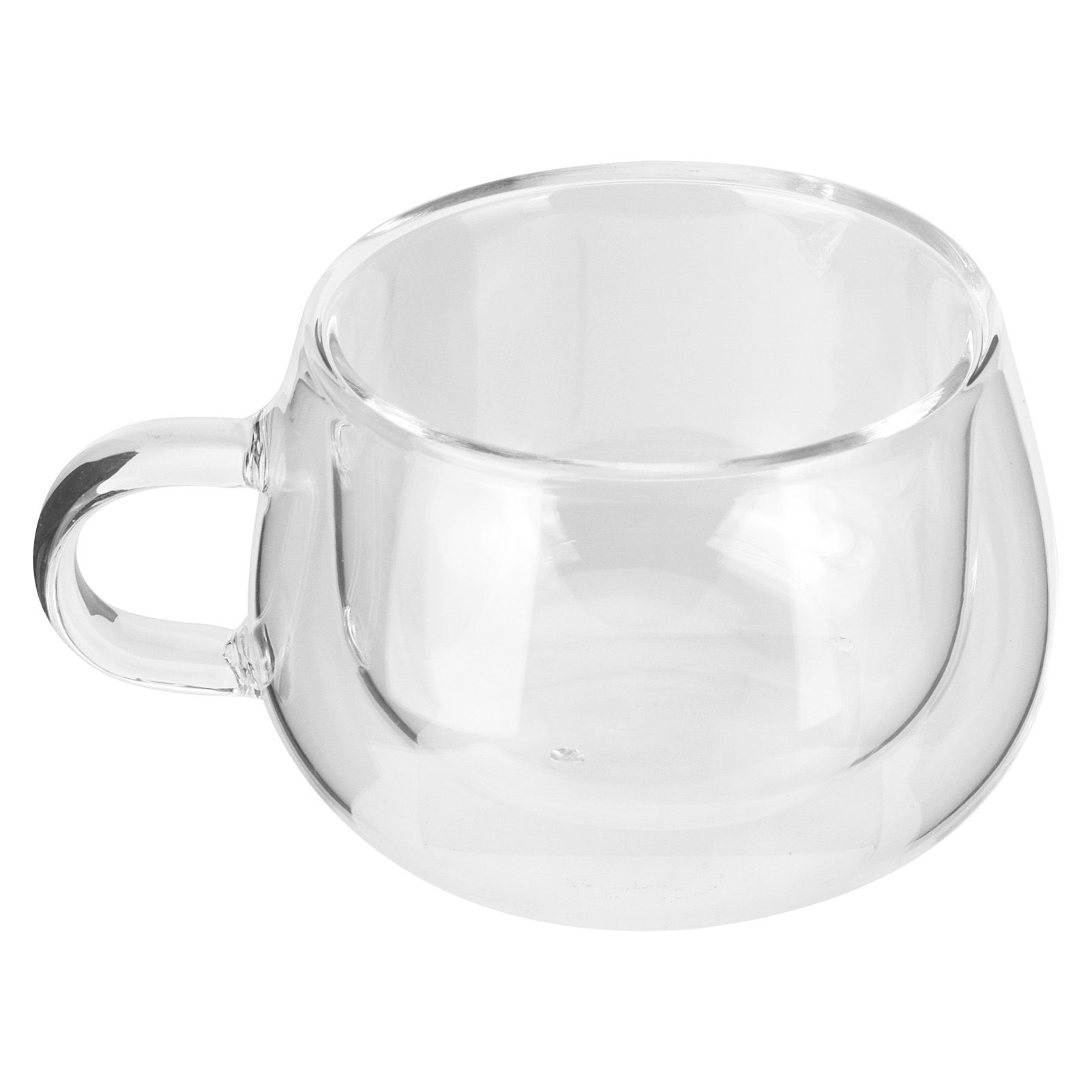 150ml DoubleLayer Glass Cup with Handle Transparent Coffee Mug for Home