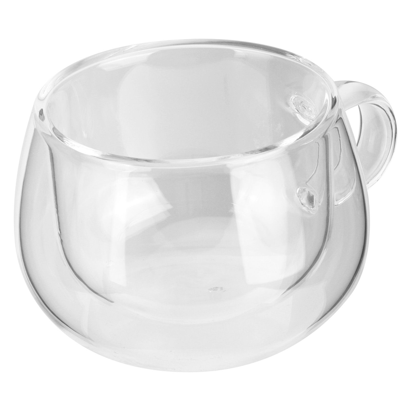 150ml DoubleLayer Glass Cup with Handle Transparent Coffee Mug for Home view 5