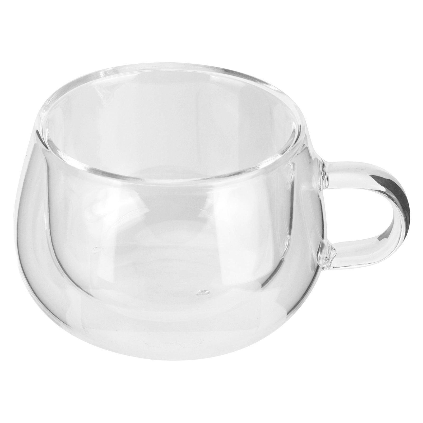 150ml DoubleLayer Glass Cup with Handle Transparent Coffee Mug for Home view 7