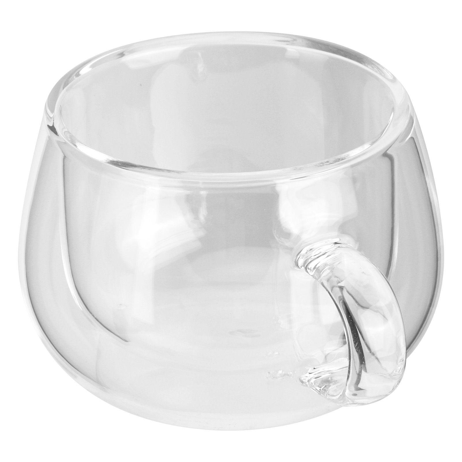 150ml DoubleLayer Glass Cup with Handle Transparent Coffee Mug for Home view 8