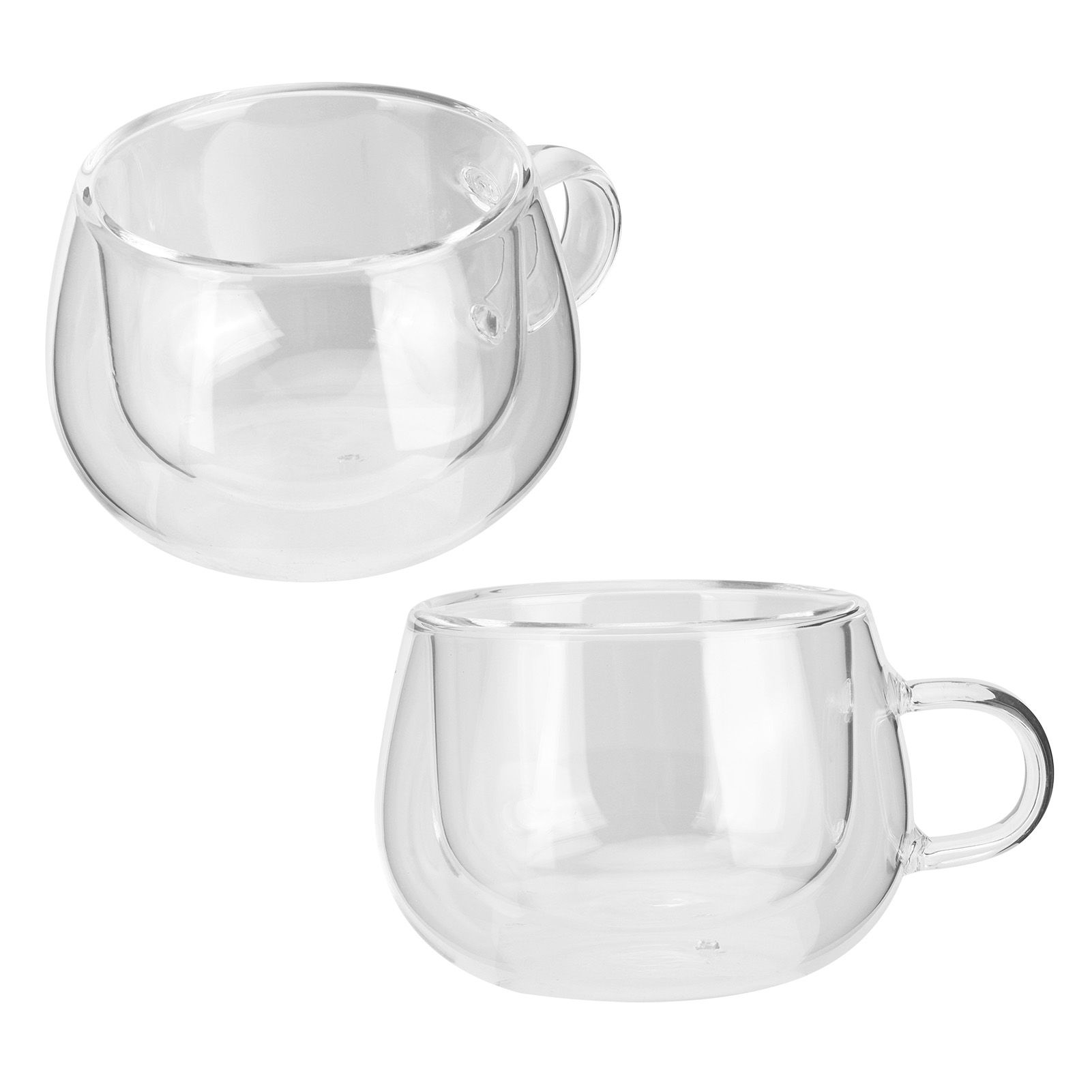 150ml DoubleLayer Glass Cup with Handle Transparent Coffee Mug for Home view 9
