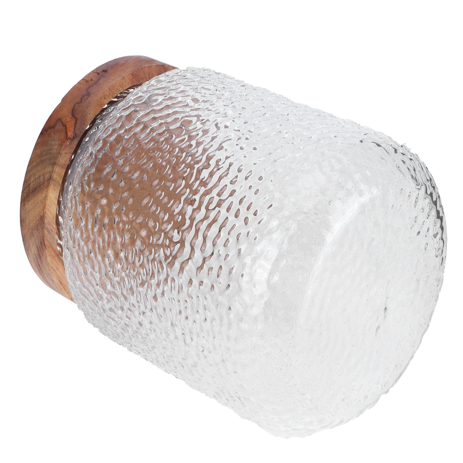 Glass Jar Set Wide Storage Canister with Airtight Wood Lid for Coffee Bean view 8