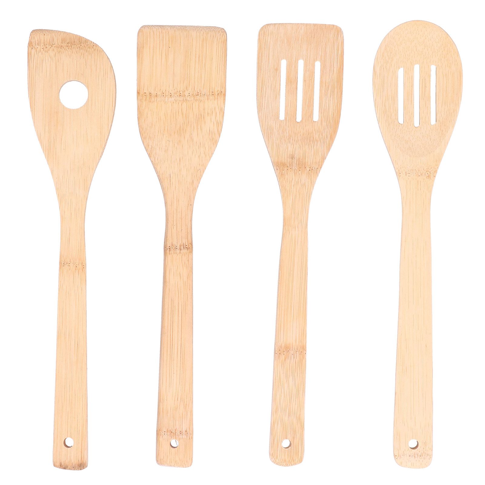 4Pcs/Set Cooking Spoon Square Spatula Circular Slotted Spatula Kitchen Utensil view 2