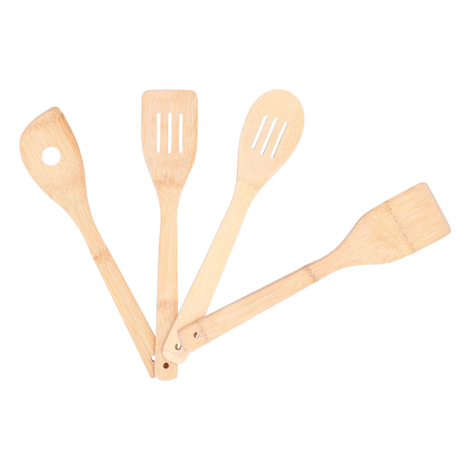 4Pcs/Set Cooking Spoon Square Spatula Circular Slotted Spatula Kitchen Utensil view 3