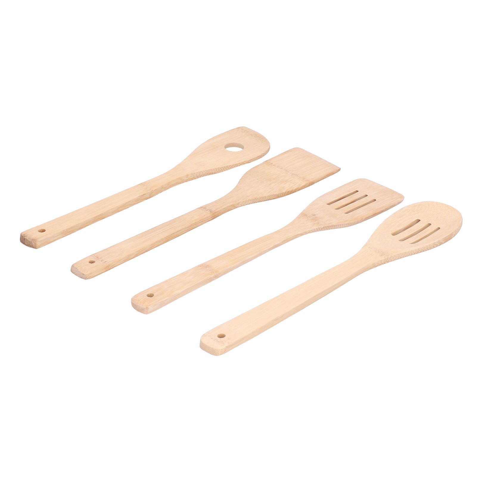 4Pcs/Set Cooking Spoon Square Spatula Circular Slotted Spatula Kitchen Utensil view 4