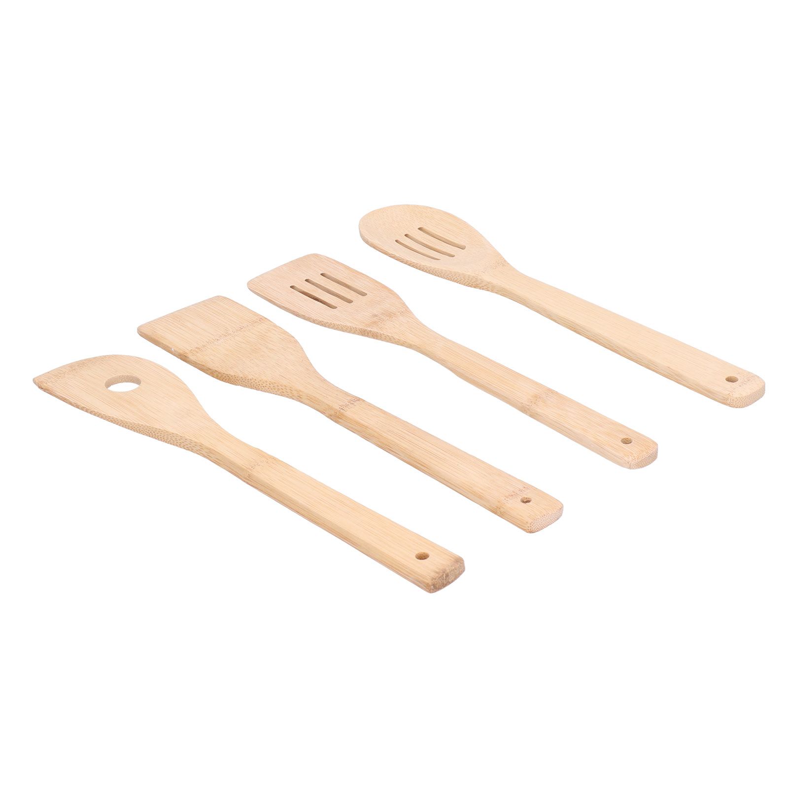 4Pcs/Set Cooking Spoon Square Spatula Circular Slotted Spatula Kitchen Utensil view 5