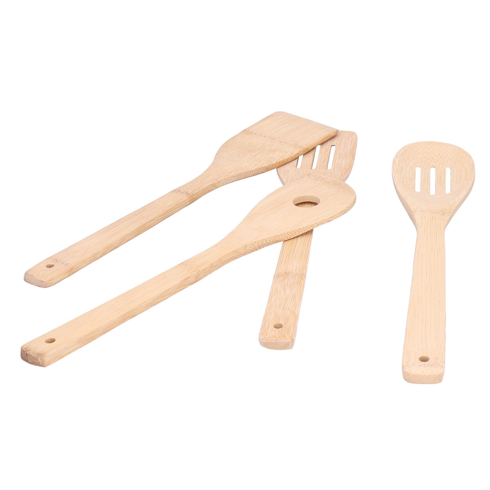 4Pcs/Set Cooking Spoon Square Spatula Circular Slotted Spatula Kitchen Utensil view 7