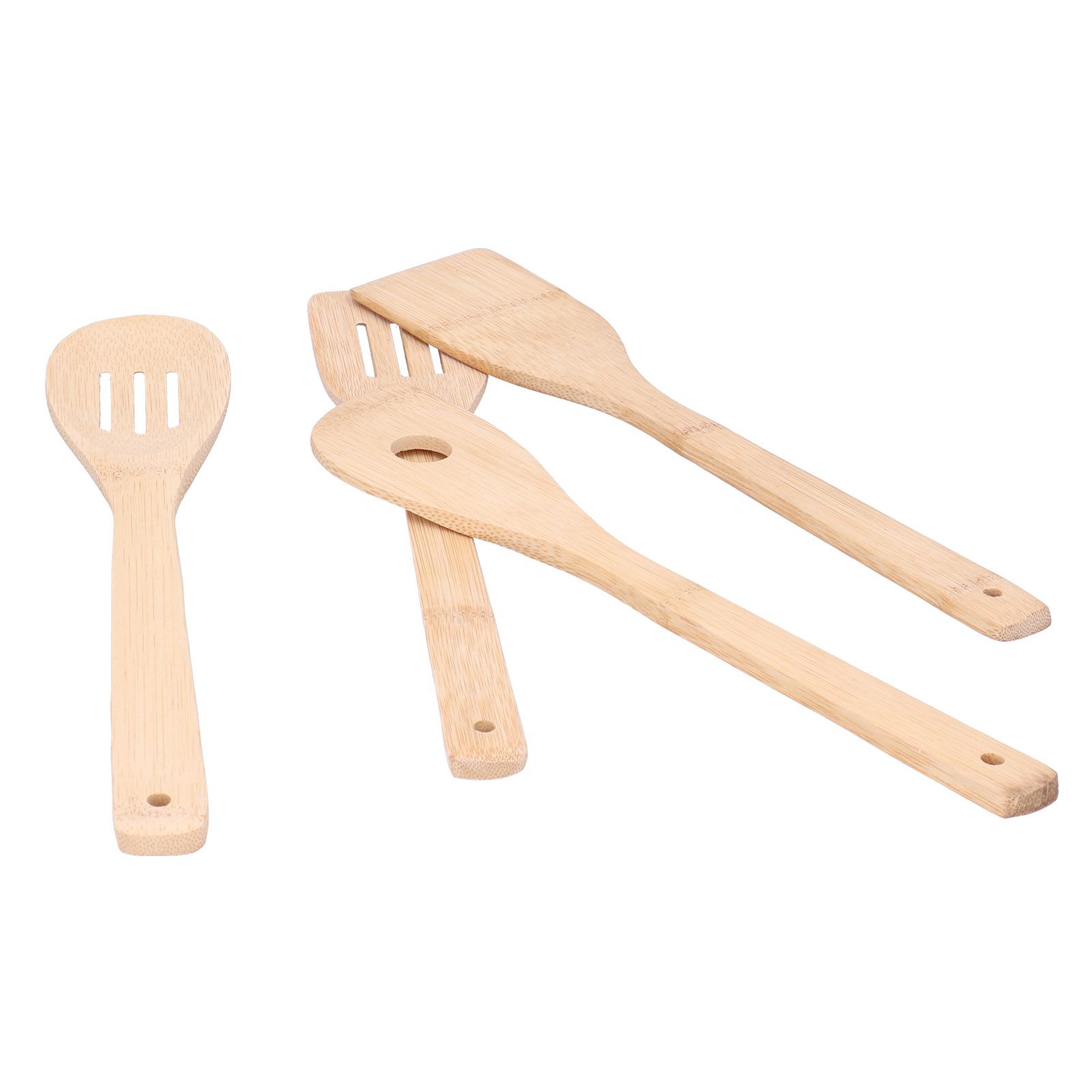 4Pcs/Set Cooking Spoon Square Spatula Circular Slotted Spatula Kitchen Utensil view 9