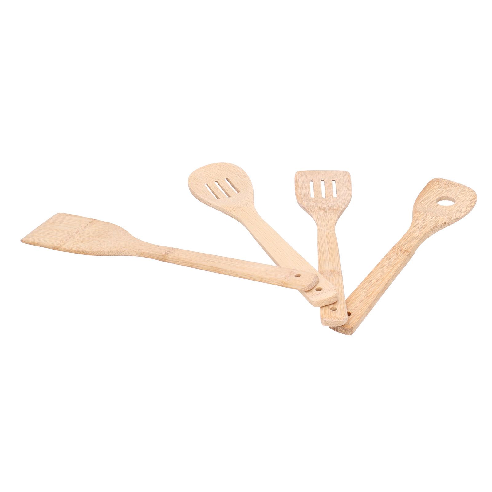 4Pcs/Set Cooking Spoon Square Spatula Circular Slotted Spatula Kitchen Utensil view 10