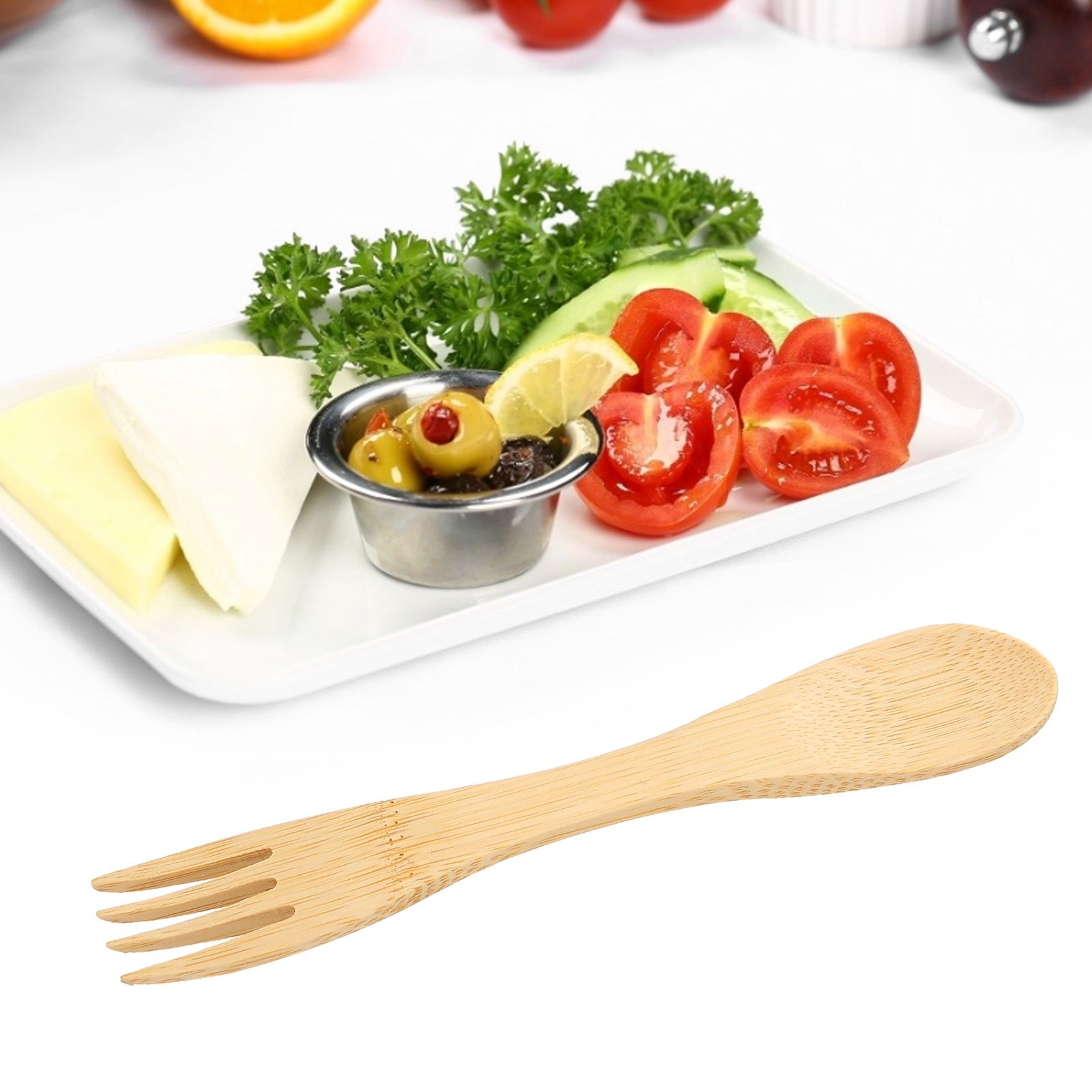 2 in 1 Kitchen Tableware HeatResistant Spoon Fork Intergrade Utensil for Home view 11