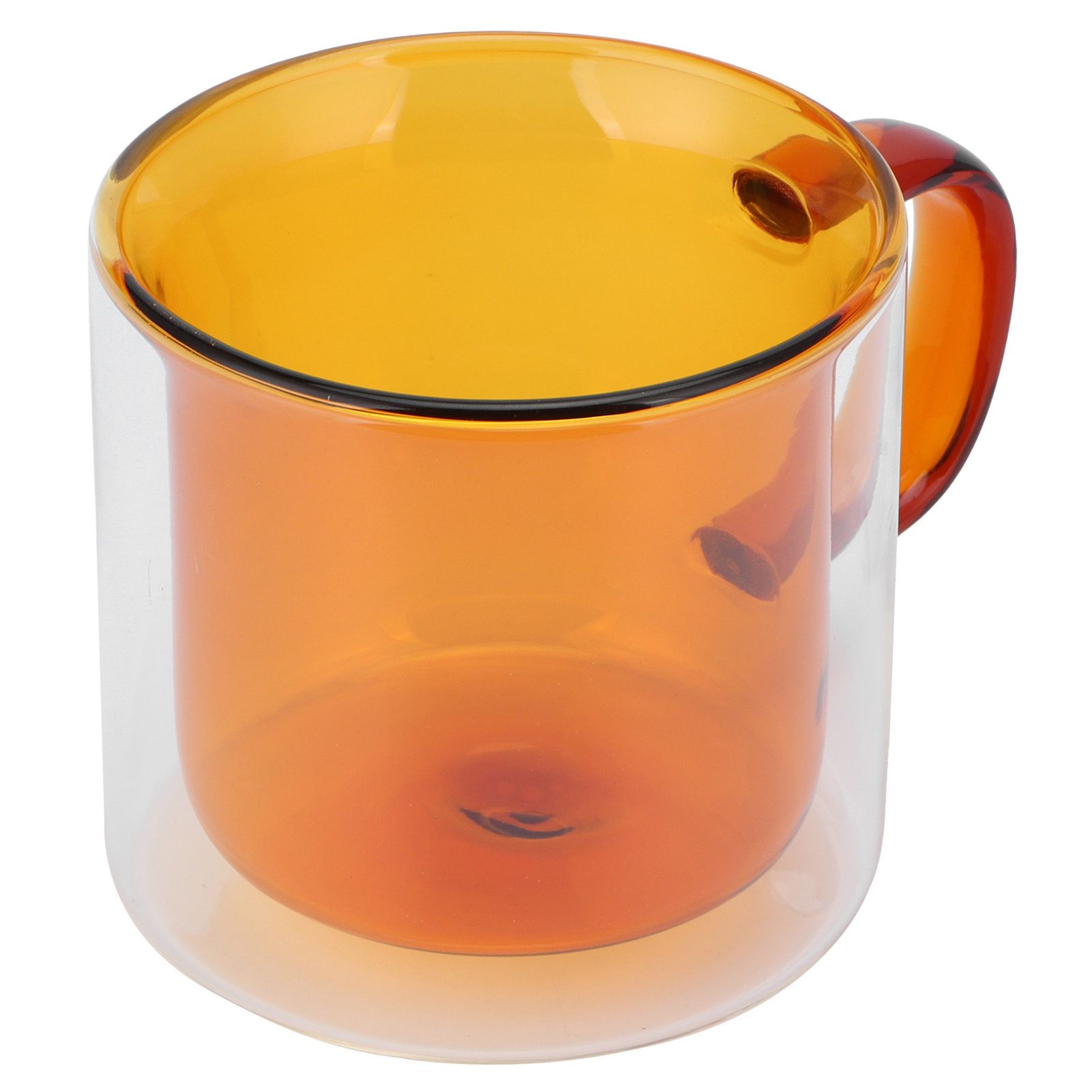 250ml DoubleLayer Mug HeatResistant Cylindrical Transparent Cup for Milk
