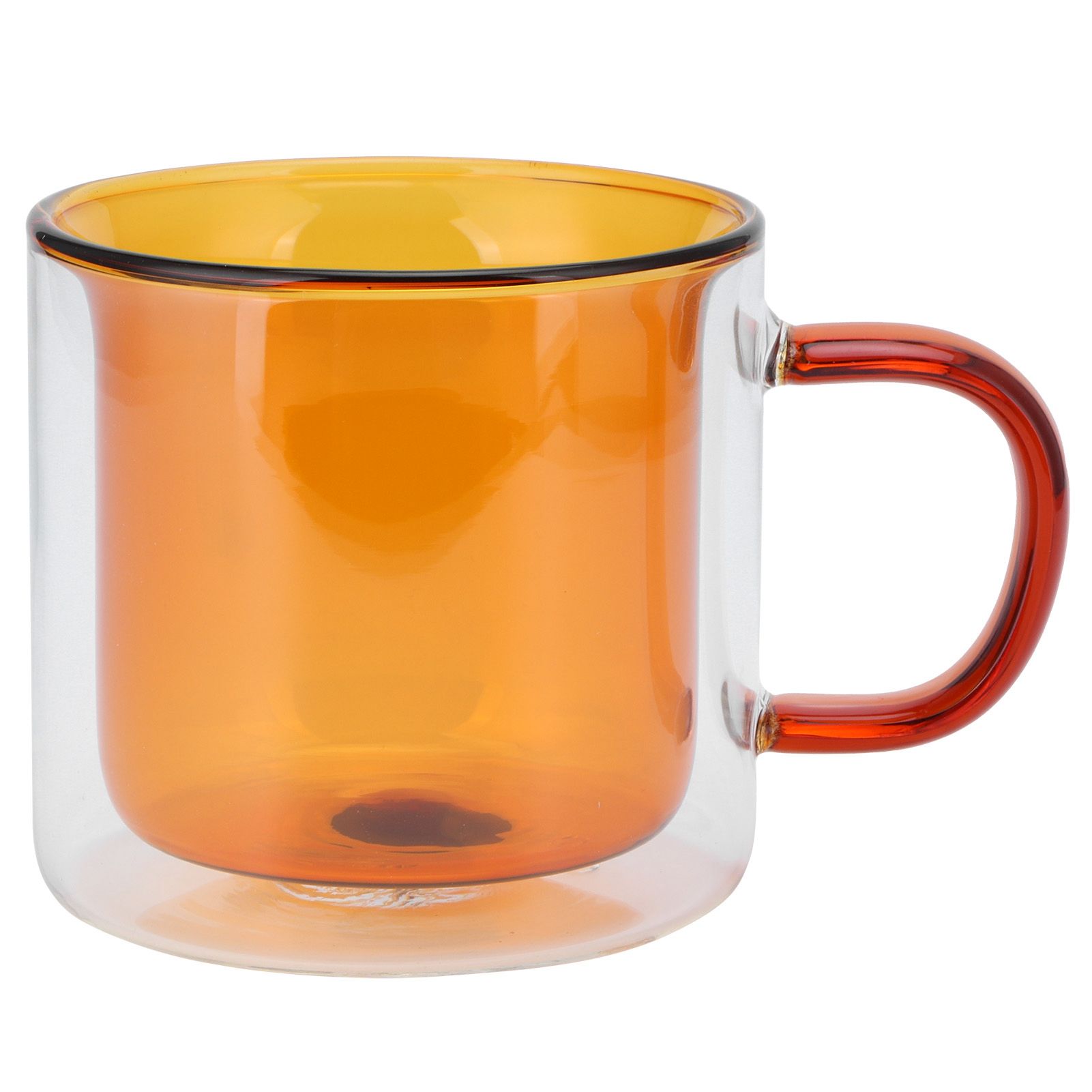 250ml DoubleLayer Mug HeatResistant Cylindrical Transparent Cup for Milk view 2