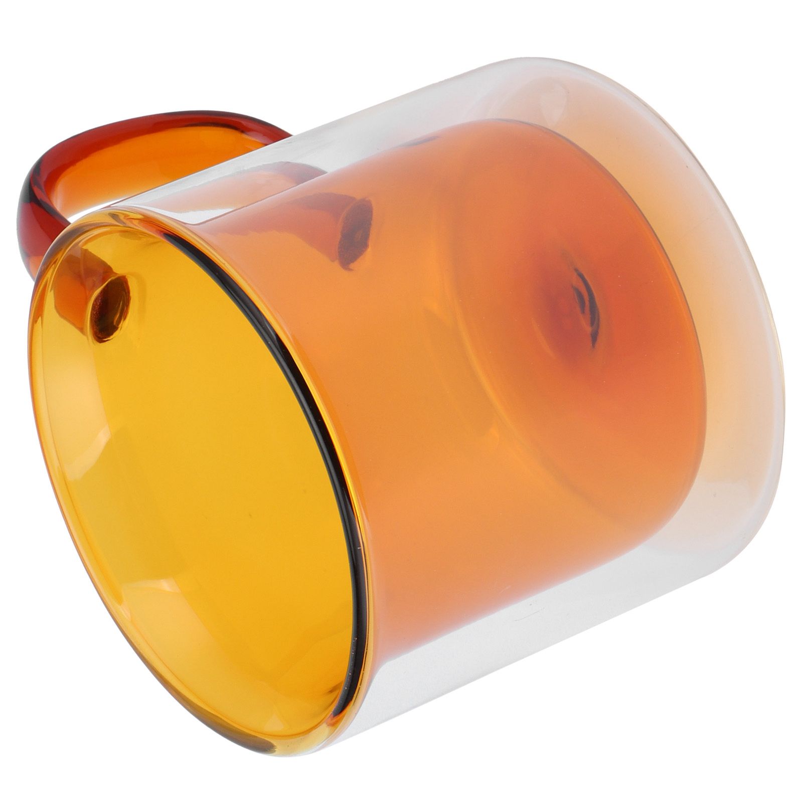 250ml DoubleLayer Mug HeatResistant Cylindrical Transparent Cup for Milk view 6