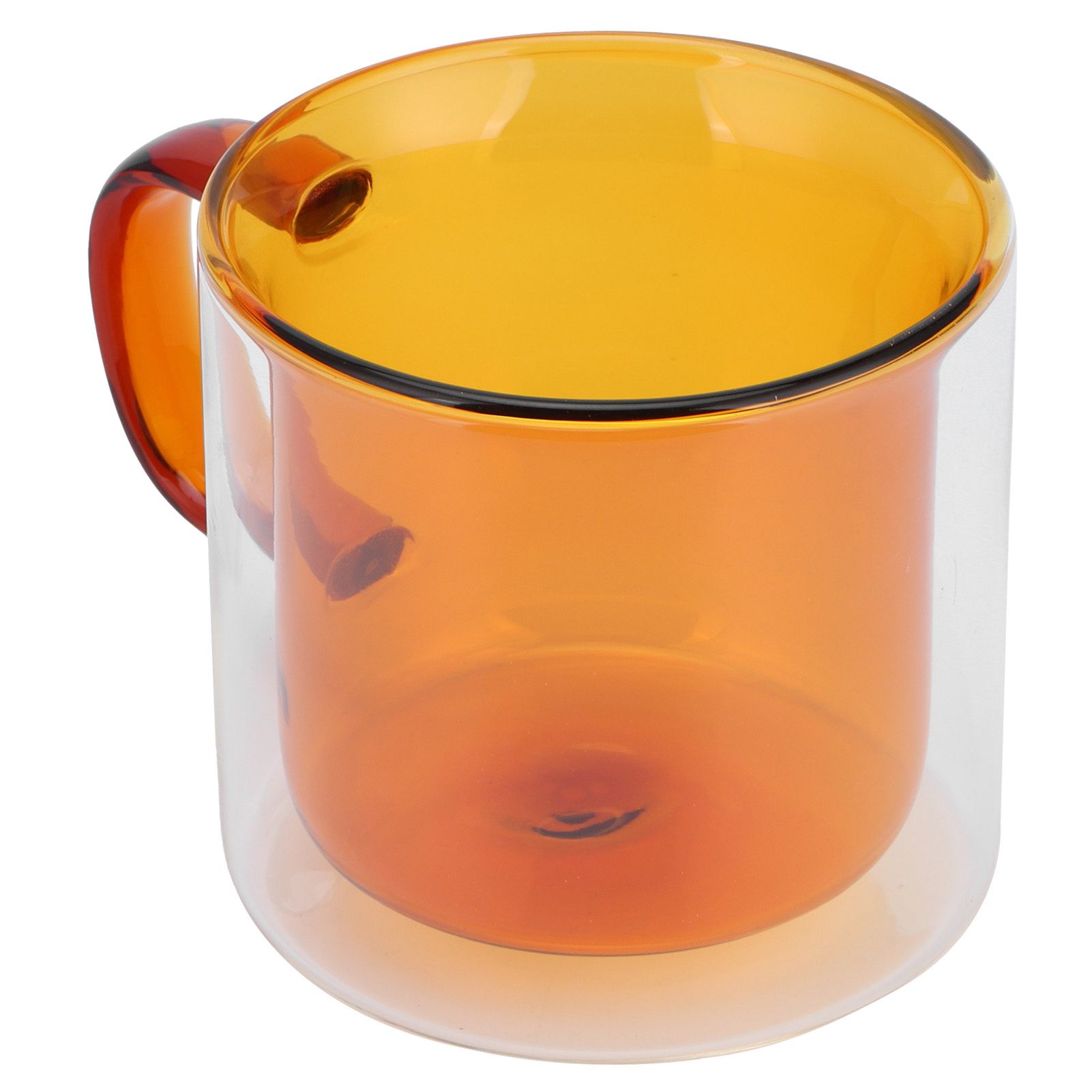 250ml DoubleLayer Mug HeatResistant Cylindrical Transparent Cup for Milk view 7
