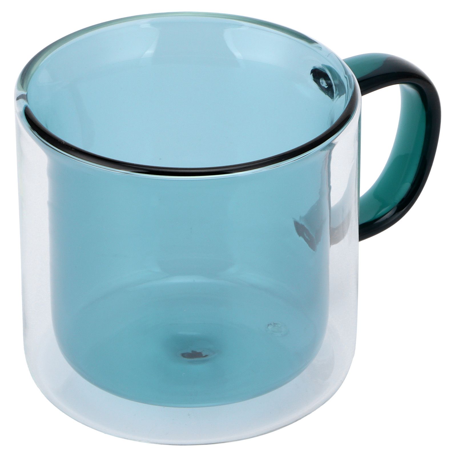 250ml DoubleLayer Mug HeatResistant Cylindrical Transparent Cup for Milk