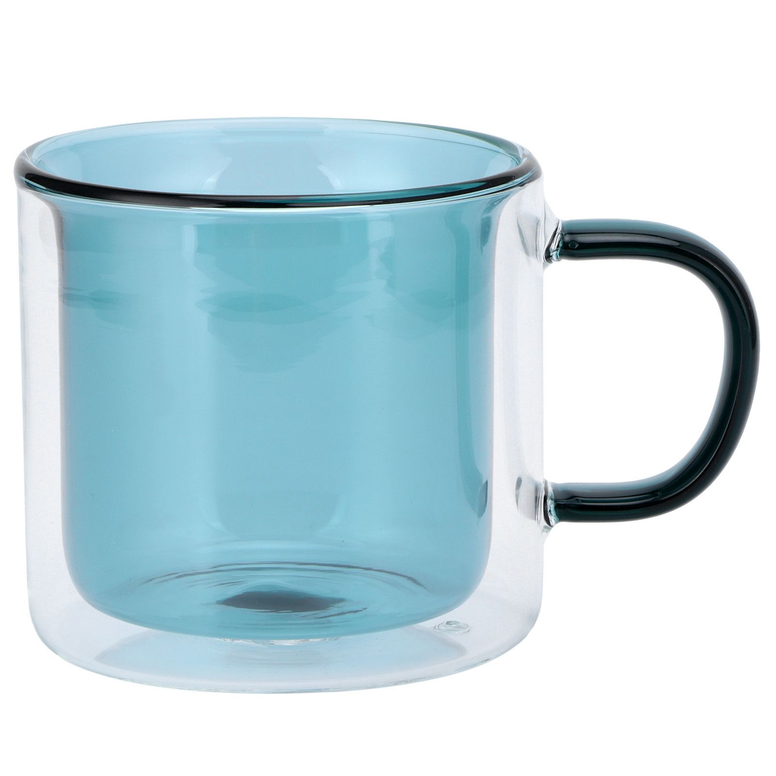 250ml DoubleLayer Mug HeatResistant Cylindrical Transparent Cup for Milk view 2