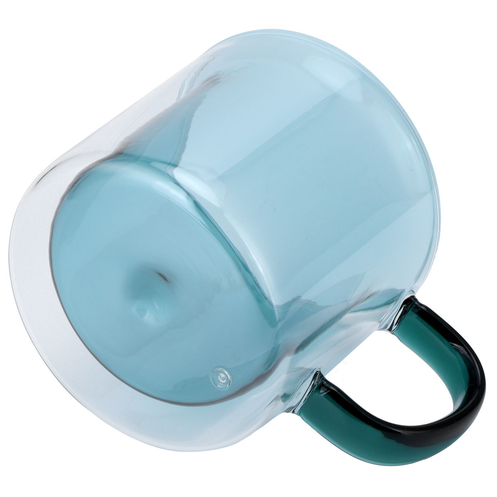 250ml DoubleLayer Mug HeatResistant Cylindrical Transparent Cup for Milk view 4