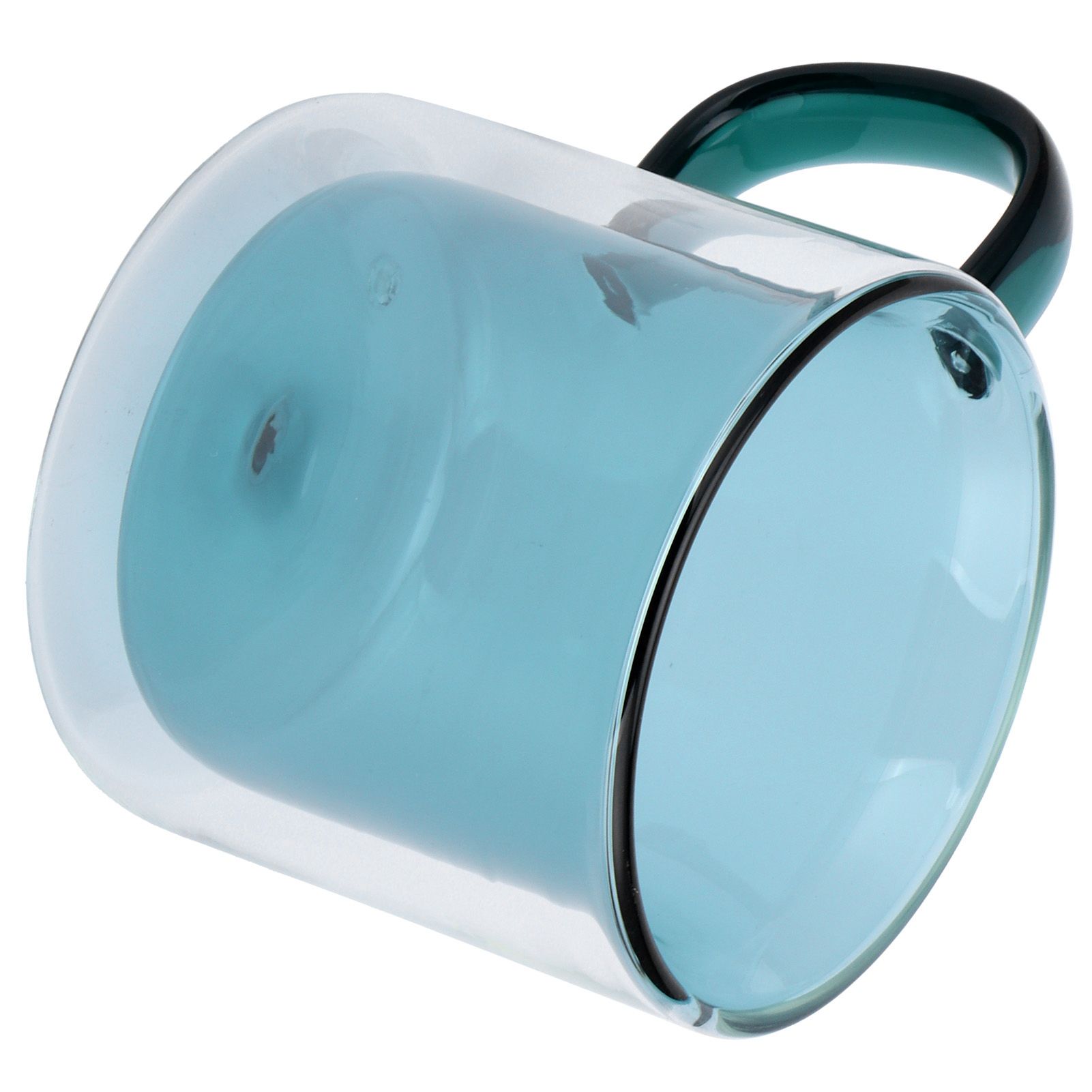 250ml DoubleLayer Mug HeatResistant Cylindrical Transparent Cup for Milk view 8