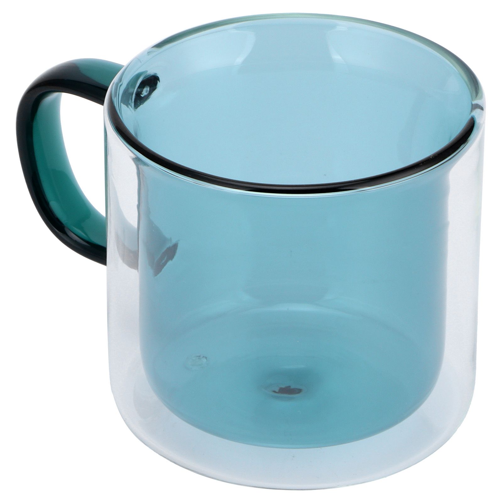 250ml DoubleLayer Mug HeatResistant Cylindrical Transparent Cup for Milk view 9