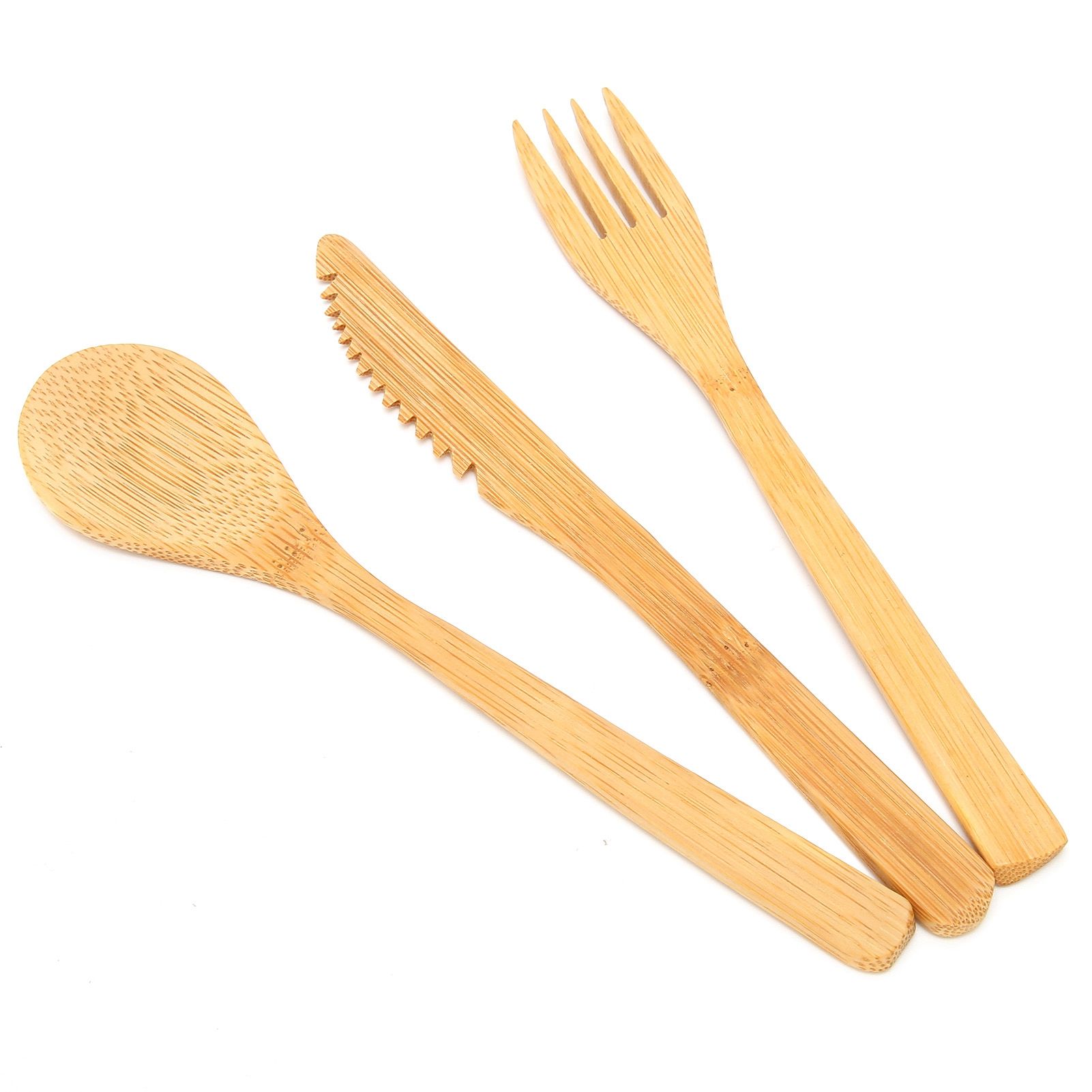 3Pcs Japanese Style Tableware Kitchen Fork Spoon Knife Set Home Tableware for view 4