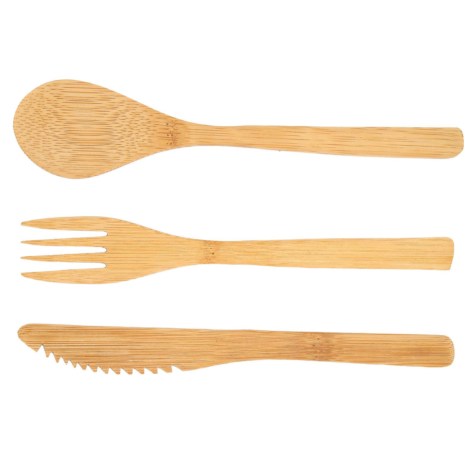 3Pcs Japanese Style Tableware Kitchen Fork Spoon Knife Set Home Tableware for view 6
