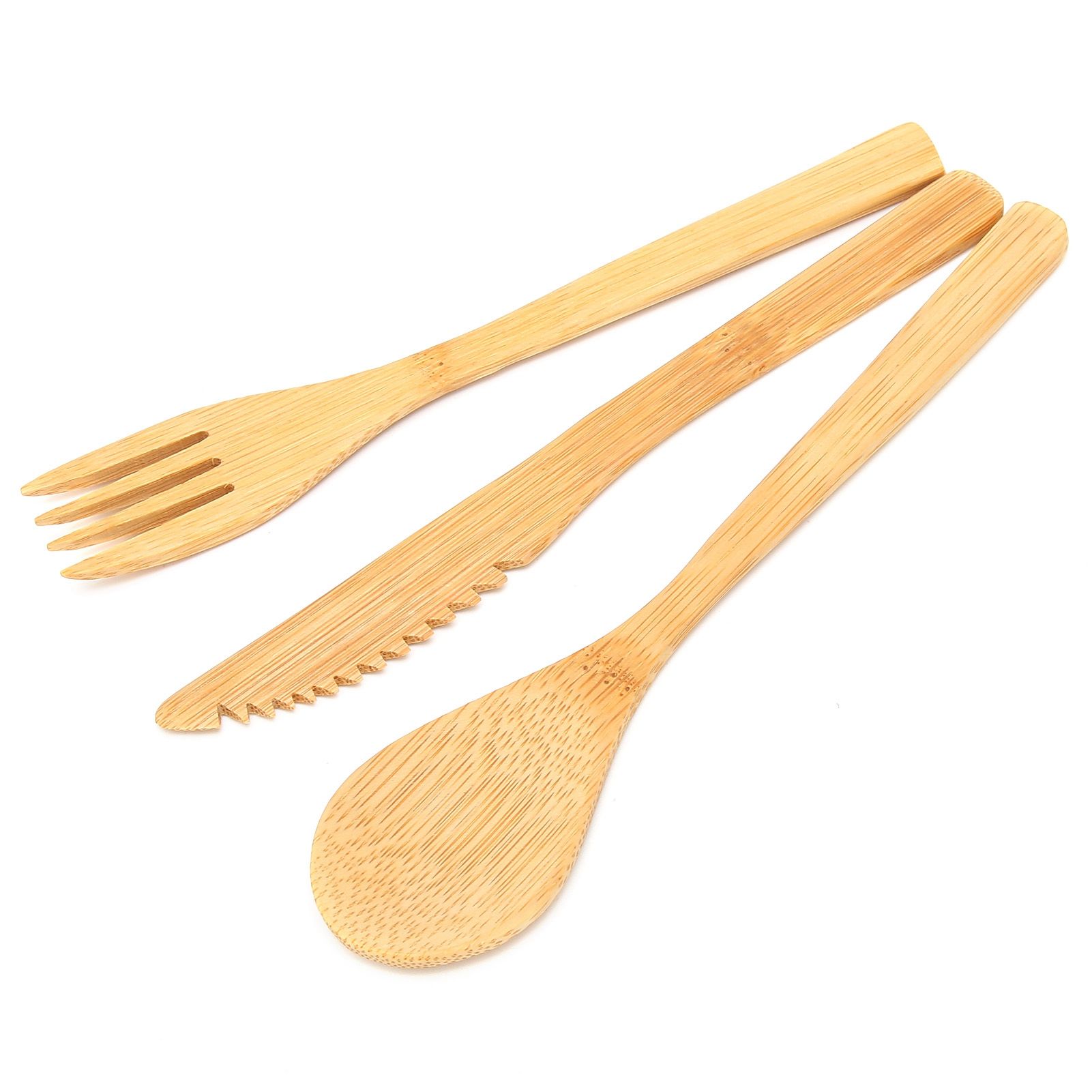 3Pcs Japanese Style Tableware Kitchen Fork Spoon Knife Set Home Tableware for view 7