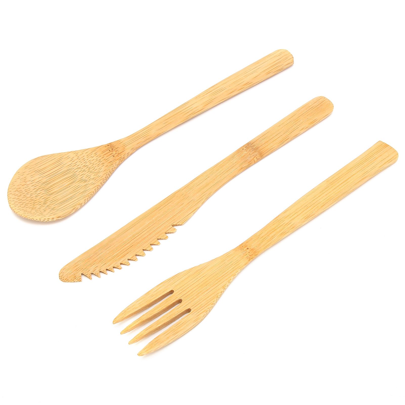 3Pcs Japanese Style Tableware Kitchen Fork Spoon Knife Set Home Tableware for view 8